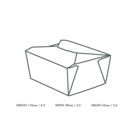 750 ml-es karton ételdoboz - Kartondobozok zsírálló bevonattal - Doremi csomagolóanyag webáruház