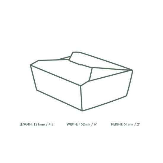 10,5 dl-es karton ételdoboz - Kartondobozok zsírálló bevonattal - Doremi csomagolóanyag webáruház