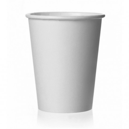2,4 dl-es fehér műanyagmentes papírpohár - Fehér poharak - Doremi csomagolóanyag webáruház
