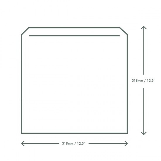 Fehér zacskó, 31x31 cm - Elviteles papírzacskók - Doremi csomagolóanyag webáruház