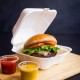 13 cm-es cukornád hamburgeres doboz - klasszikus cukornád elviteles dobozok - Doremi csomagolóanyag webáruház