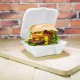 15 cm-es, erősített falú, cukornád burgeres doboz - klasszikus cukornád elviteles dobozok - Doremi csomagolóanyag webáruház