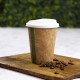 3,6 dl-es barna kávés papírpohár - Barna poharak - Doremi csomagolóanyag webáruház