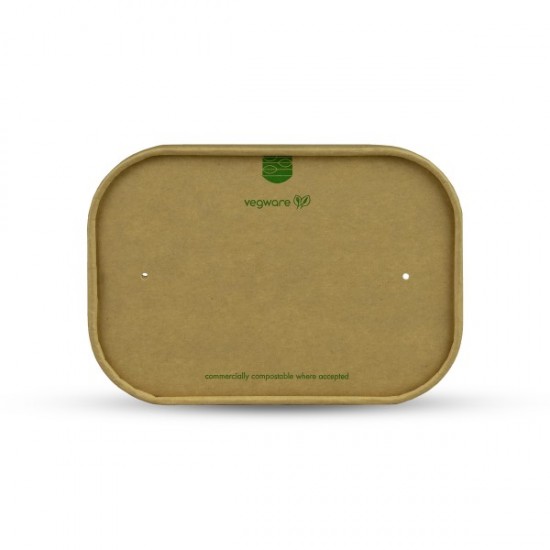 Kraft papírtető négyzet alakú ételtárolóhoz - Bon appetit tálak - Doremi csomagolóanyag webáruház