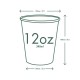 3,6 dl-es lattes kávés pohár - Fehér poharak - Doremi csomagolóanyag webáruház