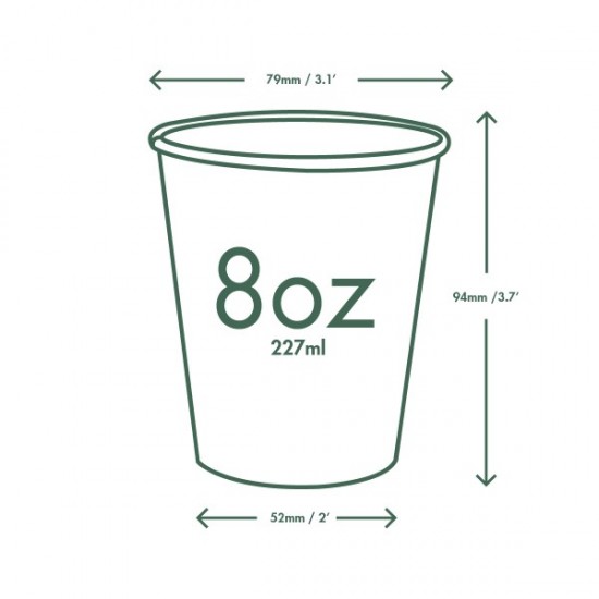2,3 dl-es fehér cappuccinos pohár - Fehér poharak - Doremi csomagolóanyag webáruház