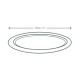 25 cm-es, ovális cukornád tányér - kerek cukornád tányérok - Doremi csomagolóanyag webáruház