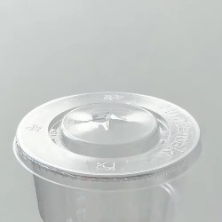 PLA lapos tető szívószál nyílással, 4 dl pohárhoz (50 db/csomag)