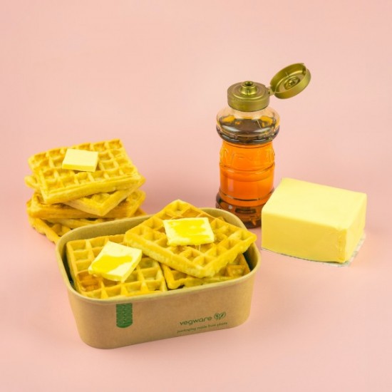 7,5 dl kraft négyzet alakú ételtároló- papír Bon Appetit tálak meleg ételekhez - Doremi csomagolóanyag webáruház