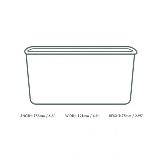 1 literes kraft négyzet alakú ételtároló- papír Bon Appetit tálak meleg ételekhez - Doremi csomagolóanyag webáruház