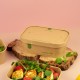 Kraft papírtető négyzet alakú ételtárolóhoz - Bon appetit tálak - Doremi csomagolóanyag webáruház