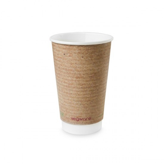 4,7 dl-es barna, dupla falú kávés pohár - Barna (kraft) poharak - Doremi csomagolóanyag webáruház