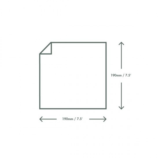 Átlátszó/fehér zacskó, 19x19 cm - Elviteles papírzacskók - Doremi csomagolóanyag webáruház