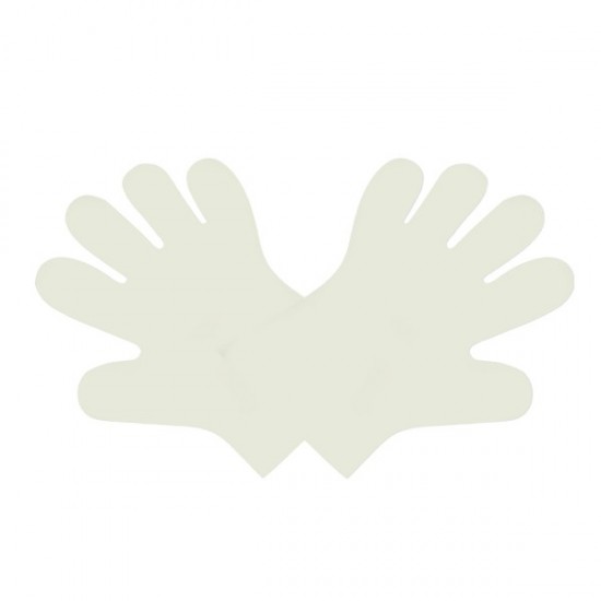 Fehér, közepes kesztyű - Lebomló kesztyűk - Doremi csomagolóanyag webáruház