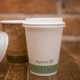 CPLA anyagú fehér cappuccinos pohártető - Fehér pohártetők - Doremi csomagolóanyag webáruház