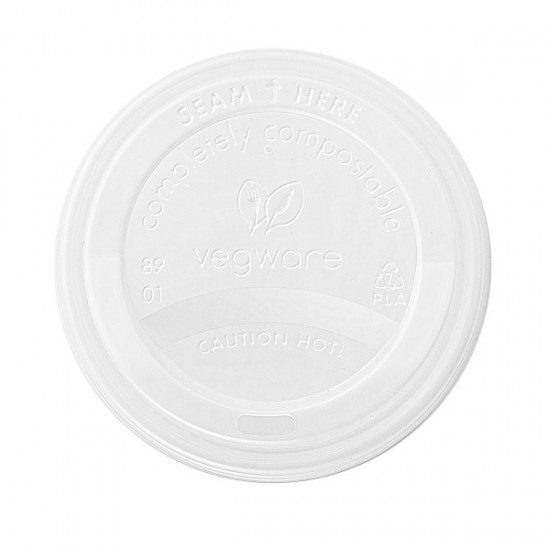 CPLA anyagú kávés pohártető - Fehér pohártetők - Doremi csomagolóanyag webáruház