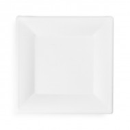 25 cm-es, négyzet alakú cukornád tányér (1 csomag / 50 db)