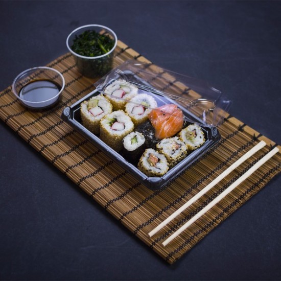 Kicsi, fedeles sushi tálca - Sushi tálcák - Doremi csomagolóanyag webáruház