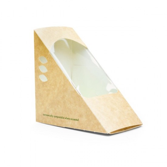 75 mm-es, háromszög alakú szendvics doboz - Szendvicses dobozkák - Doremi csomagolóanyag webáruház