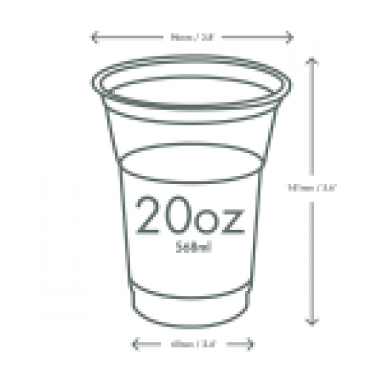 5 dl-es, PLA pohár, - PLA poharak  - Doremi csomagolóanyag webáruház