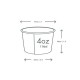 1,1 dl-es fagyis tálka - Fehér leveses tálak - Doremi csomagolóanyag webáruház