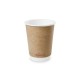 3,6 dl-es barna, dupla falú kávés pohár - Barna (kraft) poharak - Doremi csomagolóanyag webáruház