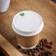 papír anyagú kávés pohártető - Fehér pohártetők - Doremi csomagolóanyag webáruház